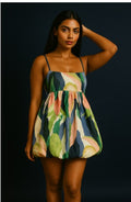 Island Abstract Bubble Dress