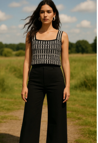 Monochrome Handloom Co-Ord Set