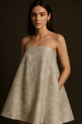 Silvan  Strapless Flare Top