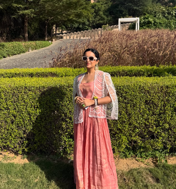 Pearly Elegance (3-piece Top Skirt & Jacket Set)