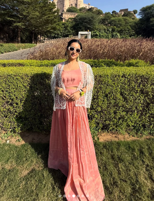 Pearly Elegance (3-piece Top Skirt & Jacket Set)